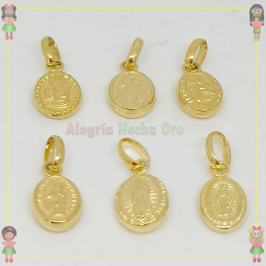 Dijes Imágenes Religiosas Oro18k