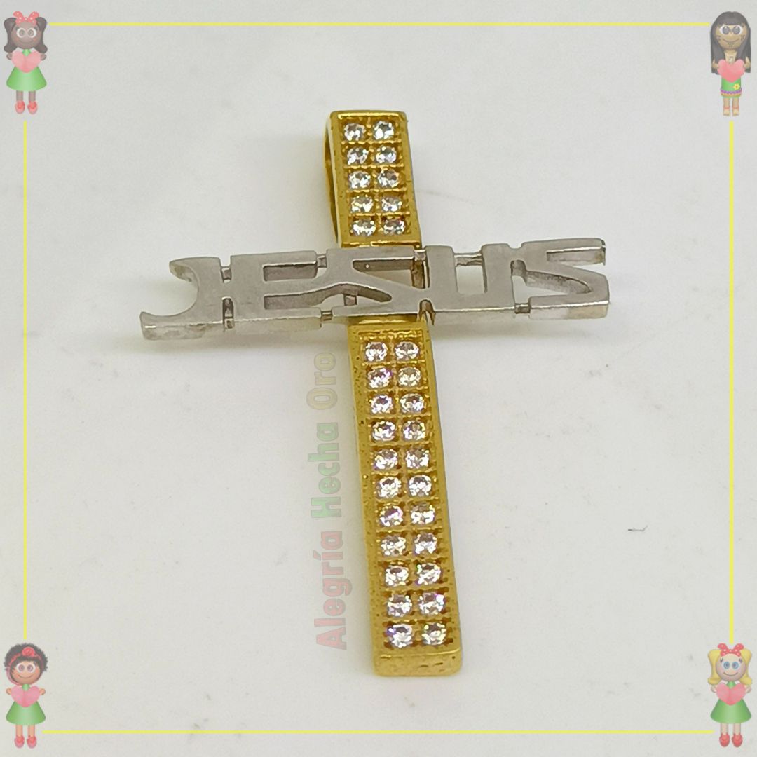Dije Cruz Jesús Oro18k