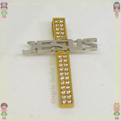 Dije Cruz Jesús Oro18k