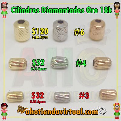 Cilindros Diamantados Oro18k