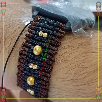 Manilla Reloj Tejida Oro18k