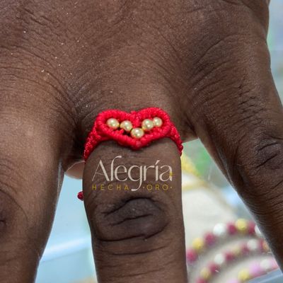 Anillo Tejido Macrame Oro18k