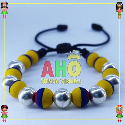 Pulsera Tejida Macrame Oro18k