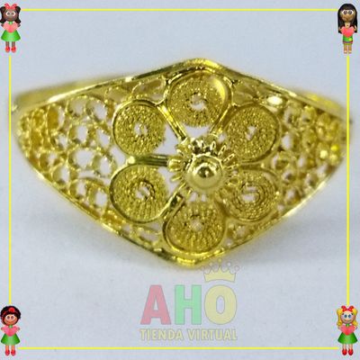 Anillo Filigrana Arte Chocoano Oro18k