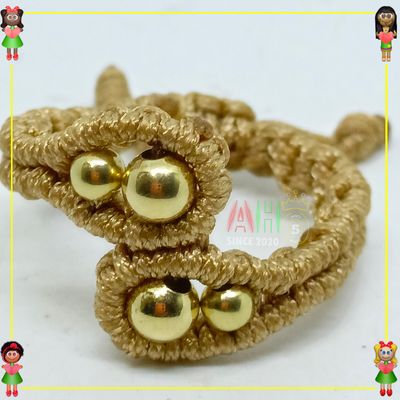 Anillo tu y yo Tejido Macrame Oro18k