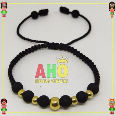 Pulsera Tejida Macrame Oro18k