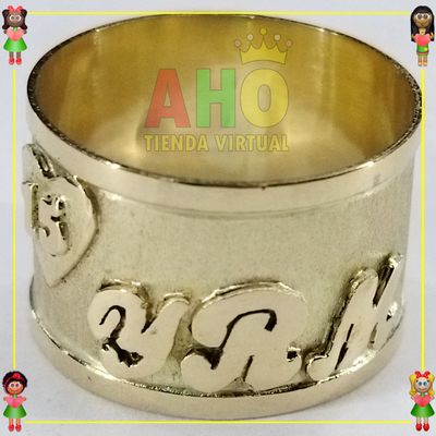Anillo Tubo Quinces Oro18k