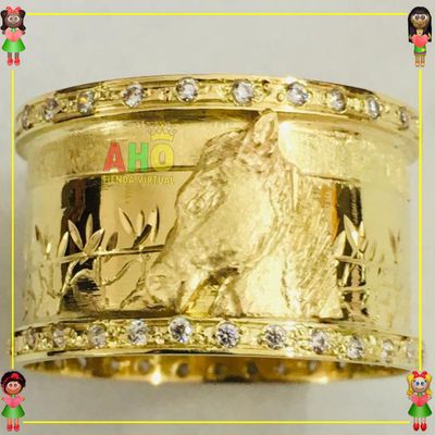 Anillo Tubo Caballo Oro18k