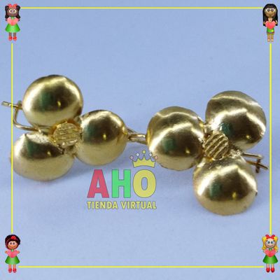 Aretes Trevol Oro18k