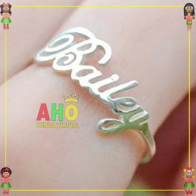 Anillo Nombre Bailey Oro18k