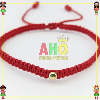 Pulsera Tejida Macrame Oro18k