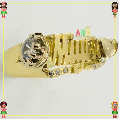 Anillo Nombre Miyer Oro18k