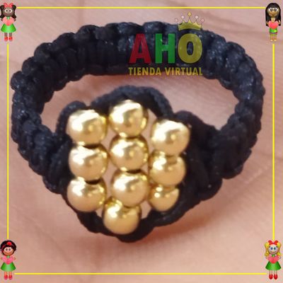 Anillo Tejido Macrame Oro18k