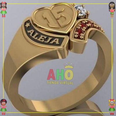 Anillo Quinces Oro18k