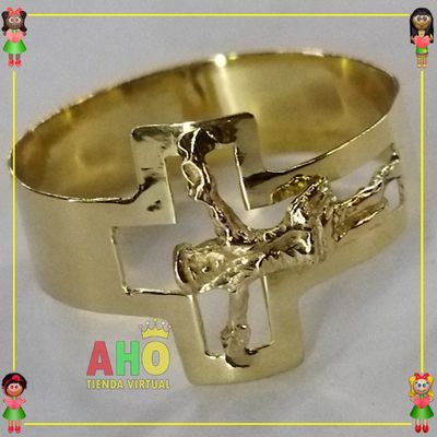 Anillo Cristo Oro18k