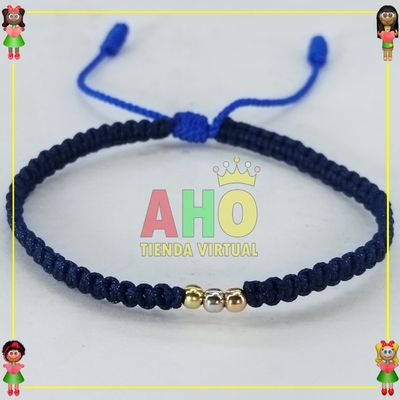 Pulsera Tejida Macrame Oro18k