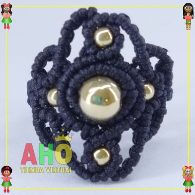 Anillo Tejido Macrame Oro18k