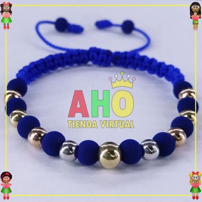 Pulsera Tejida Macrame Oro18k