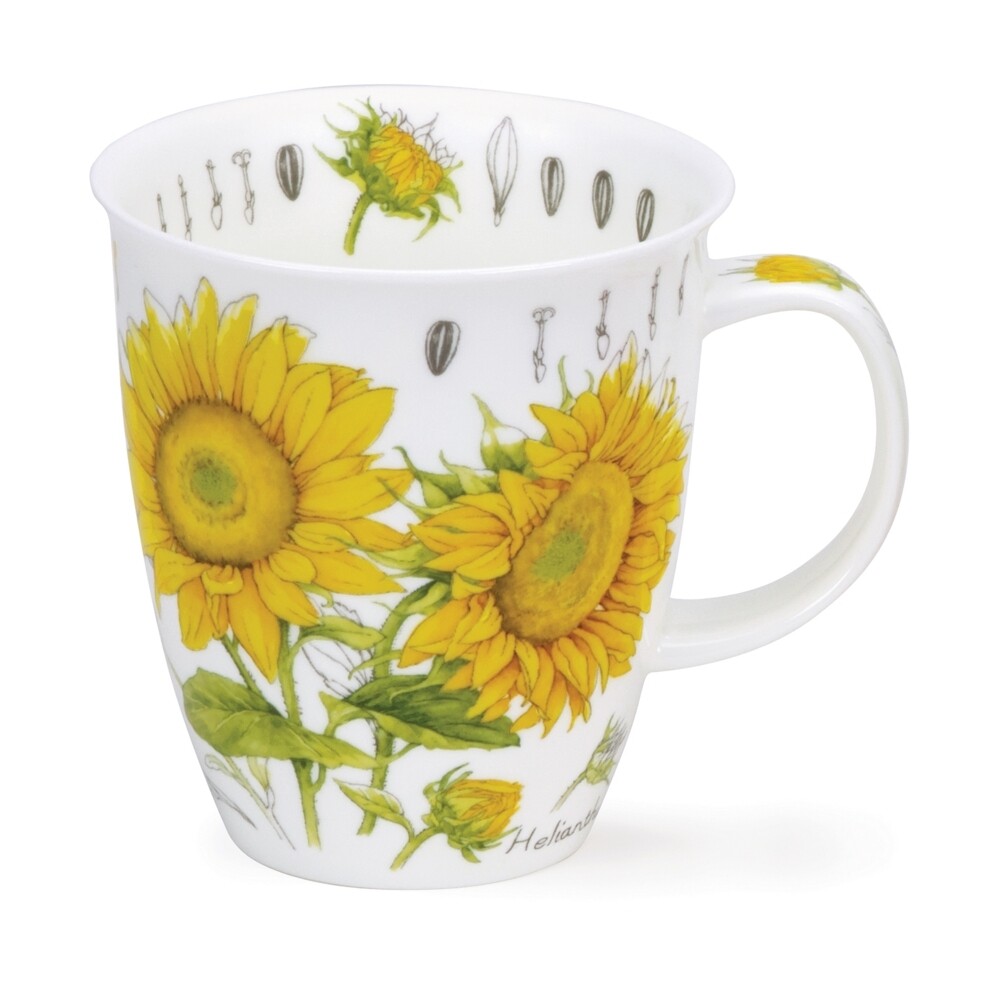 Mug Nevis Dunoon 0.48L - Floral Sketch Sunflower