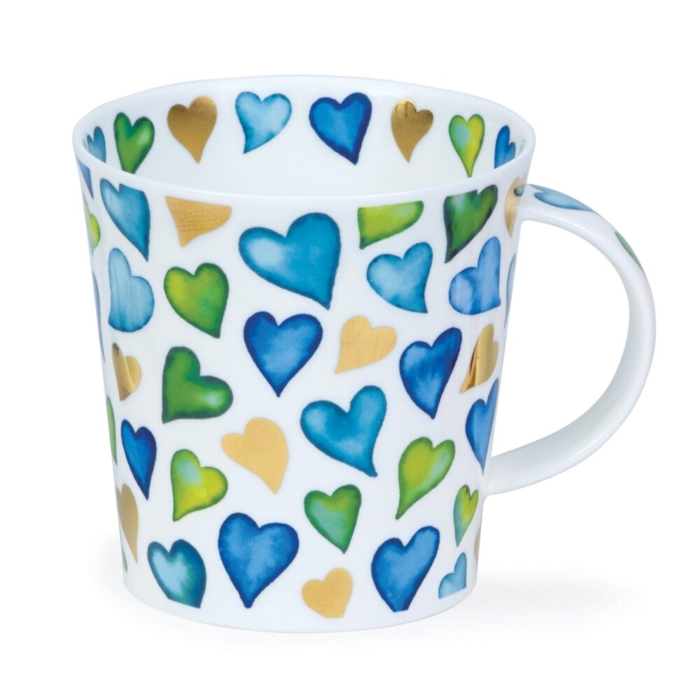 Mug Cairngorm 0.48L Dunoon - Lovehearts Blue