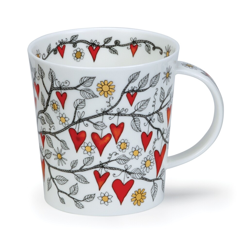 Mug Lomond 0.32L Dunoon - Tree of Hearts Red