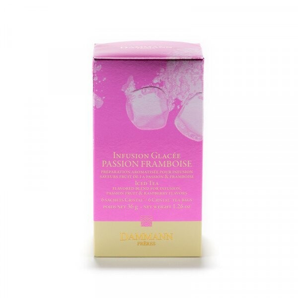 INFUSION GLACÉE PASSION FRAMBOISE, BOÎTE DE 6 SACHETS - DAMMANN FRÈRES