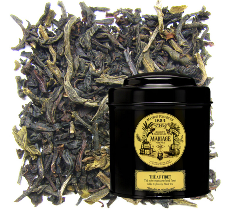 THÉ AU TIBET® Thé noir soyeux parfumé goût fleuri - Jardin Premier* - Boite de 100g