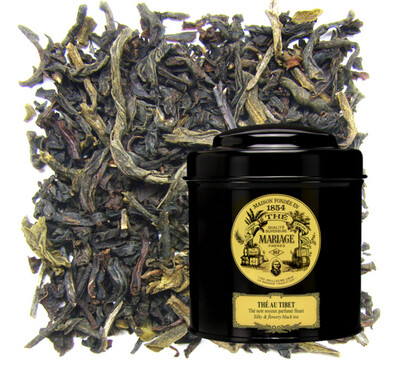 THÉ AU TIBET® Thé noir soyeux parfumé goût fleuri - Jardin Premier* - Boite de 100g