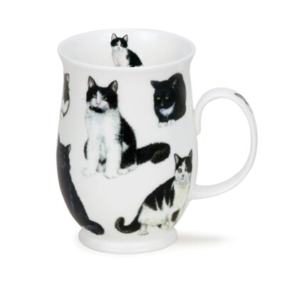 Mug Suffolk 0.31L Dunoon - Cats Black & White