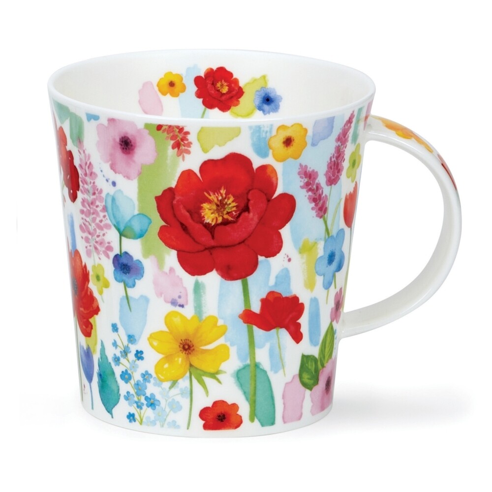 Mug Cairngorm 0.48L Dunoon - Floral Burst Red
