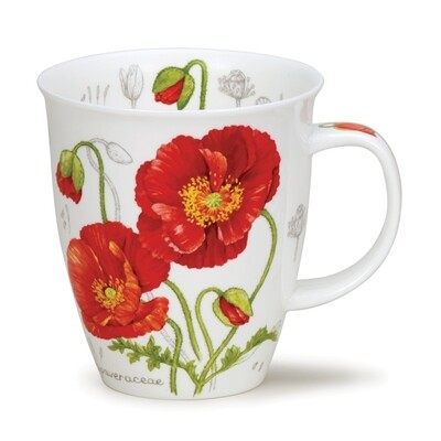 Mug Nevis Dunoon 0.48L - Botanical Sketch Poppy