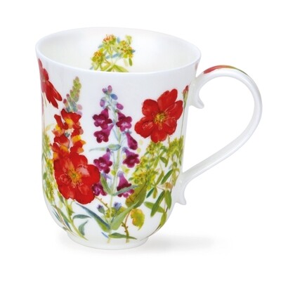 Mug Braemar 0.33L Dunoon - Cottage Flowers Red