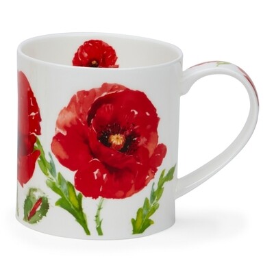 Mug Orkney 0.35L Dunoon - Floral Bloom Poppy