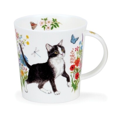 Mug Lomond 0.32L Dunoon - Floral Cats B and W