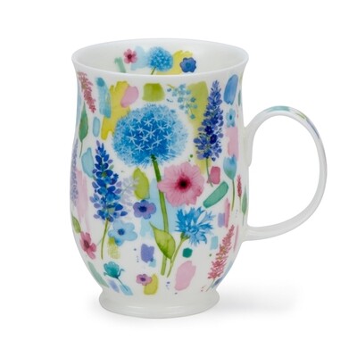 Mug Suffolk 0.31L Dunoon - Floral Burst Blue