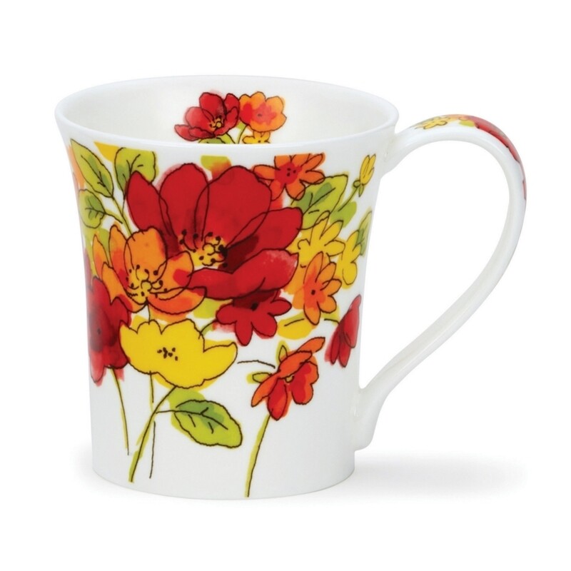 Mug Jura 0.21L Dunoon - Inky Florals Red