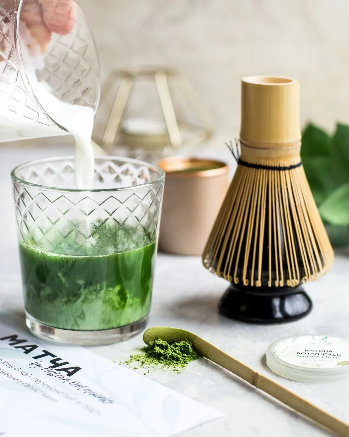 Support pour conservation du fouet à matcha