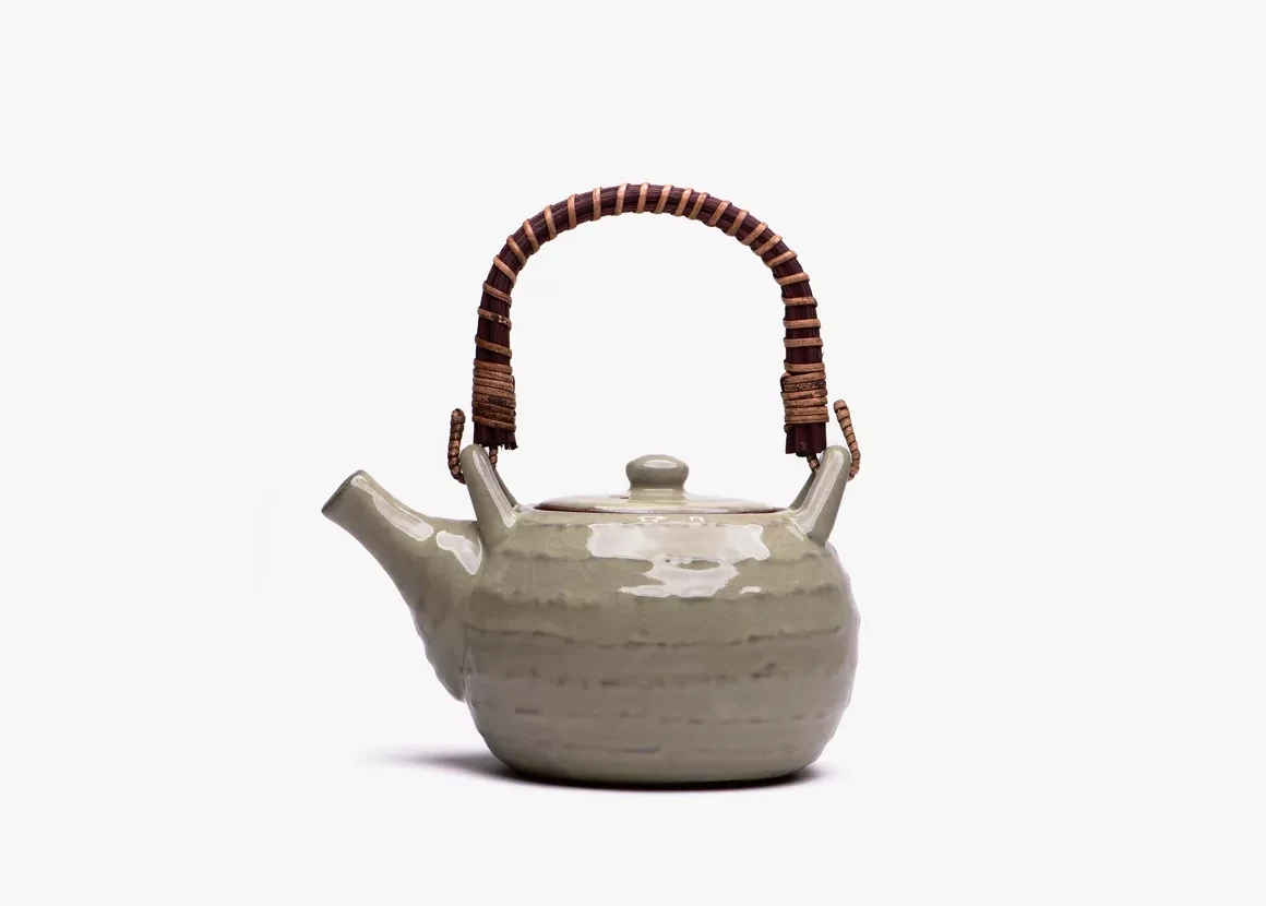 THÉIÈRE PORCELAINE - HARU 0.6L - VERT PÂLE