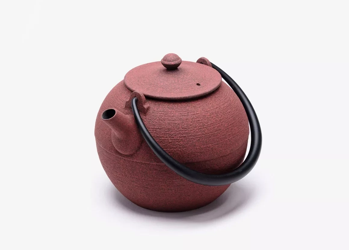 THÉIÈRE FONTE DU JAPON - HIKIME 0.95L - ROUGE