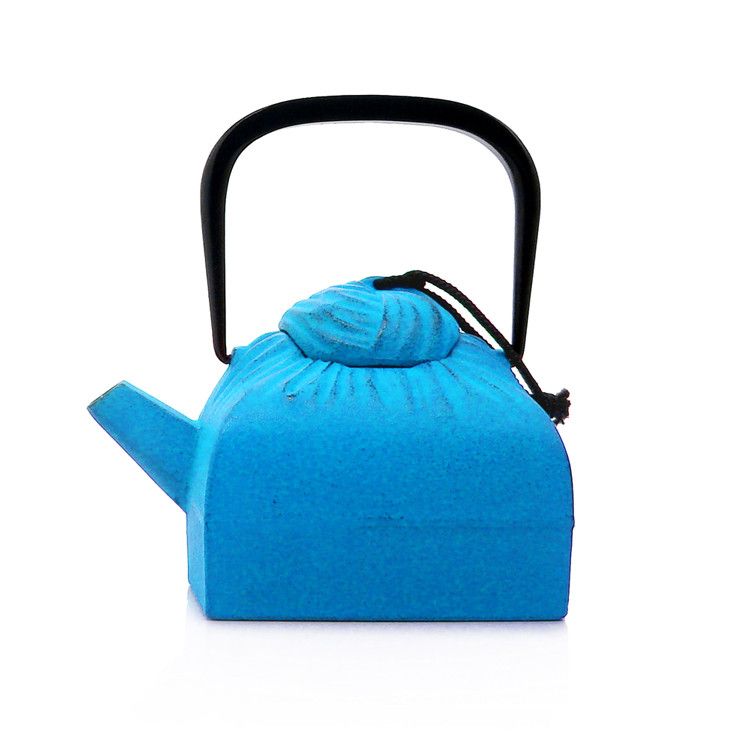 THÉIÈRE FONTE - DRAPÉ - TURQUOISE