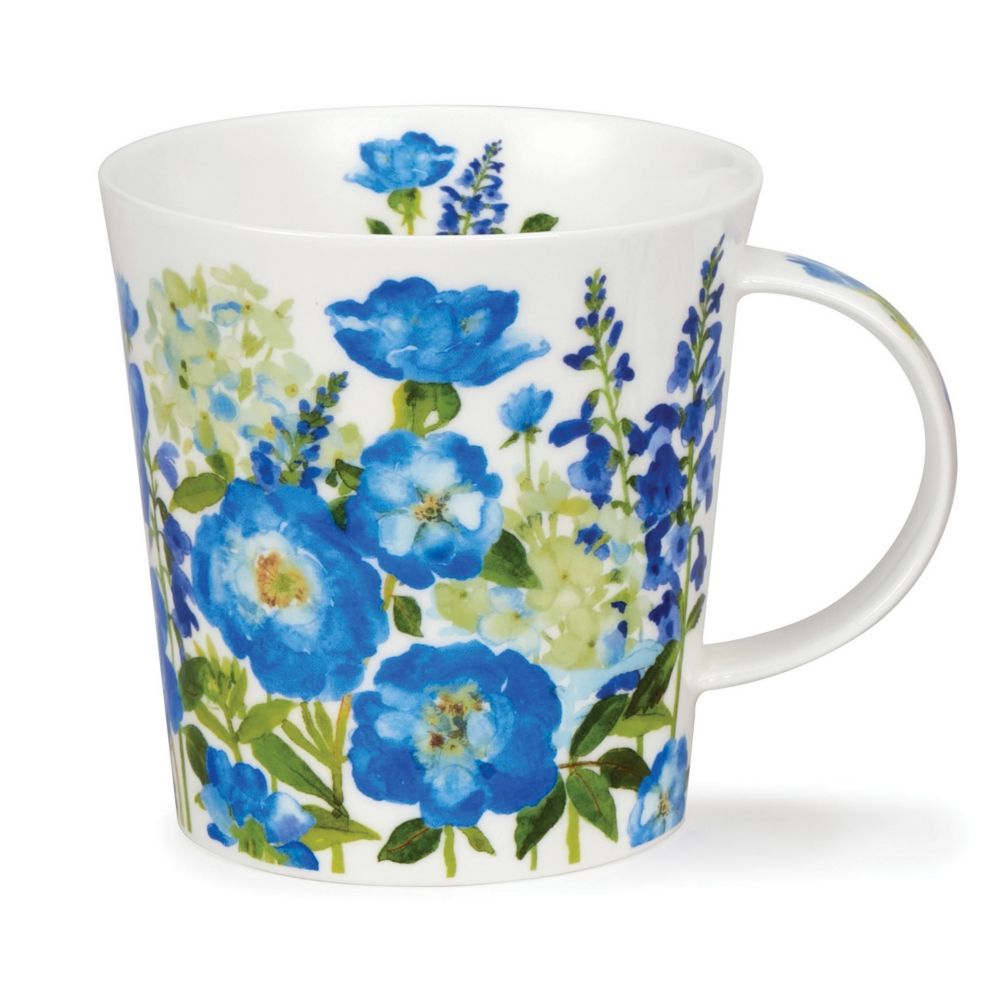 Mug Lomond 0.32L Dunoon - FLOWER GARDEN BLUE