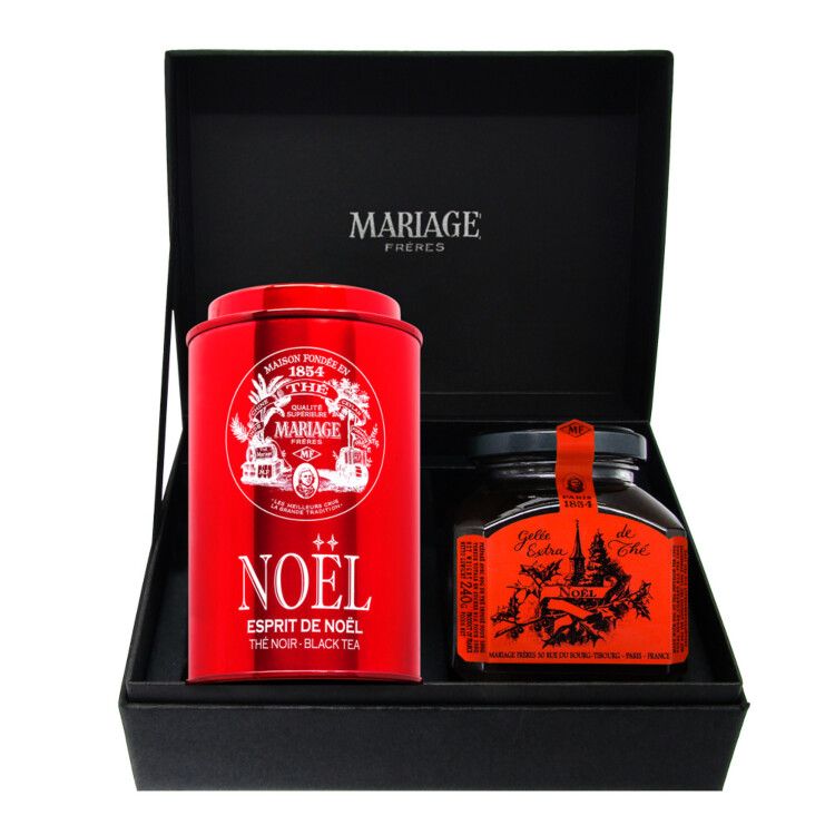CONNAISSEUR NOËL®  Coffret thé noir & gelée