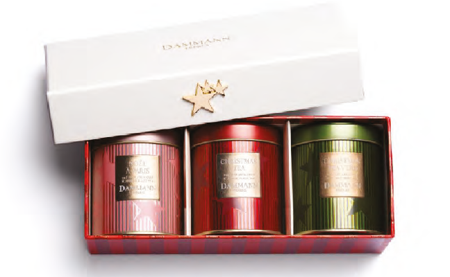 Coffret Parfums de Noël - 3 boîtes de thés assortis Dammann