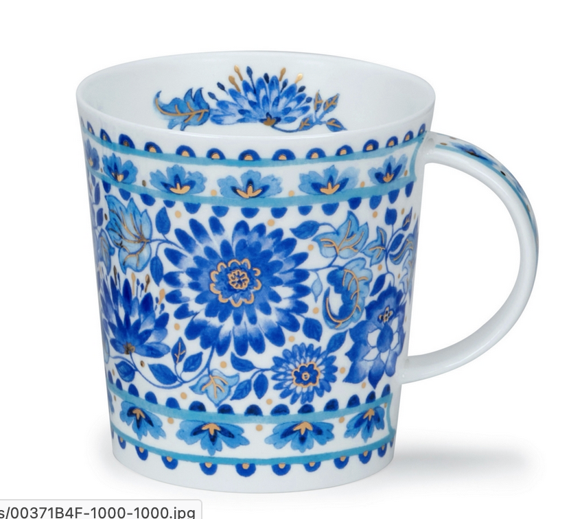 Mug Lomond 0,32L - Dunoon : Delft Blue Chrysanthemum
