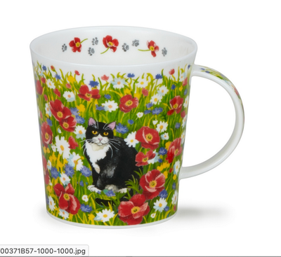 Mug Lomond 0,32L - Dunoon - Garden Cats Black and White
