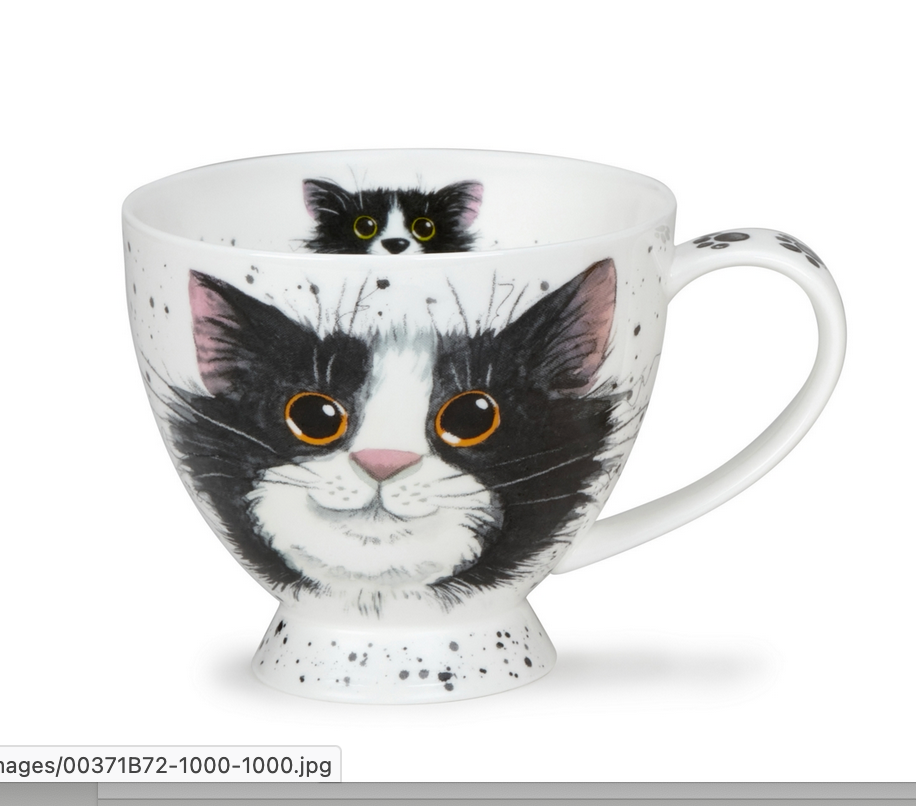 Mug Skye 0,42L - Dunoon - CATTER SPLATTER BLACK & WHITE