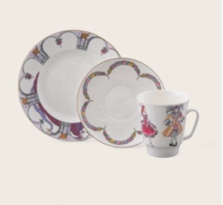 Tasse - Collection Ballet (3 pces) - La Belle au bois dormant Porcelaine de St Petersbourg