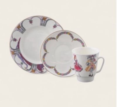 Tasse - Collection Ballet (3 pces) - La Belle au bois dormant Porcelaine de St Petersbourg