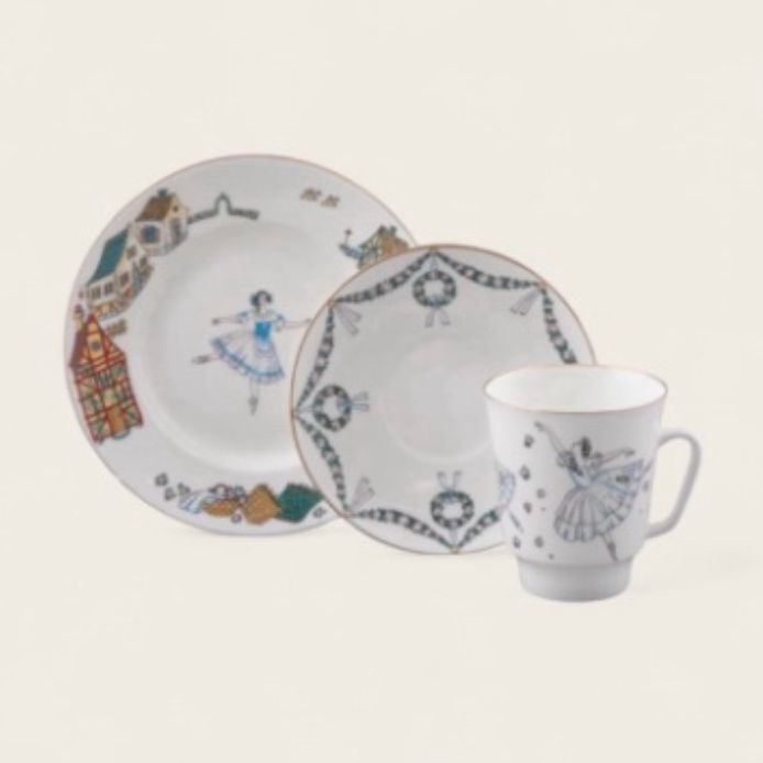 Tasse - Collection Ballet (3 pces) Gisèle - Porcelaine de St Petersbourg