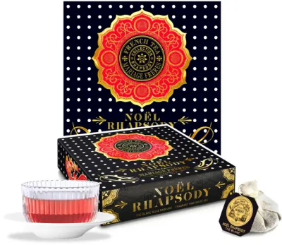 Thé blanc NOËL RHAPSODY® - Thé blanc rosé au parfum gourmand de brioche de Noël